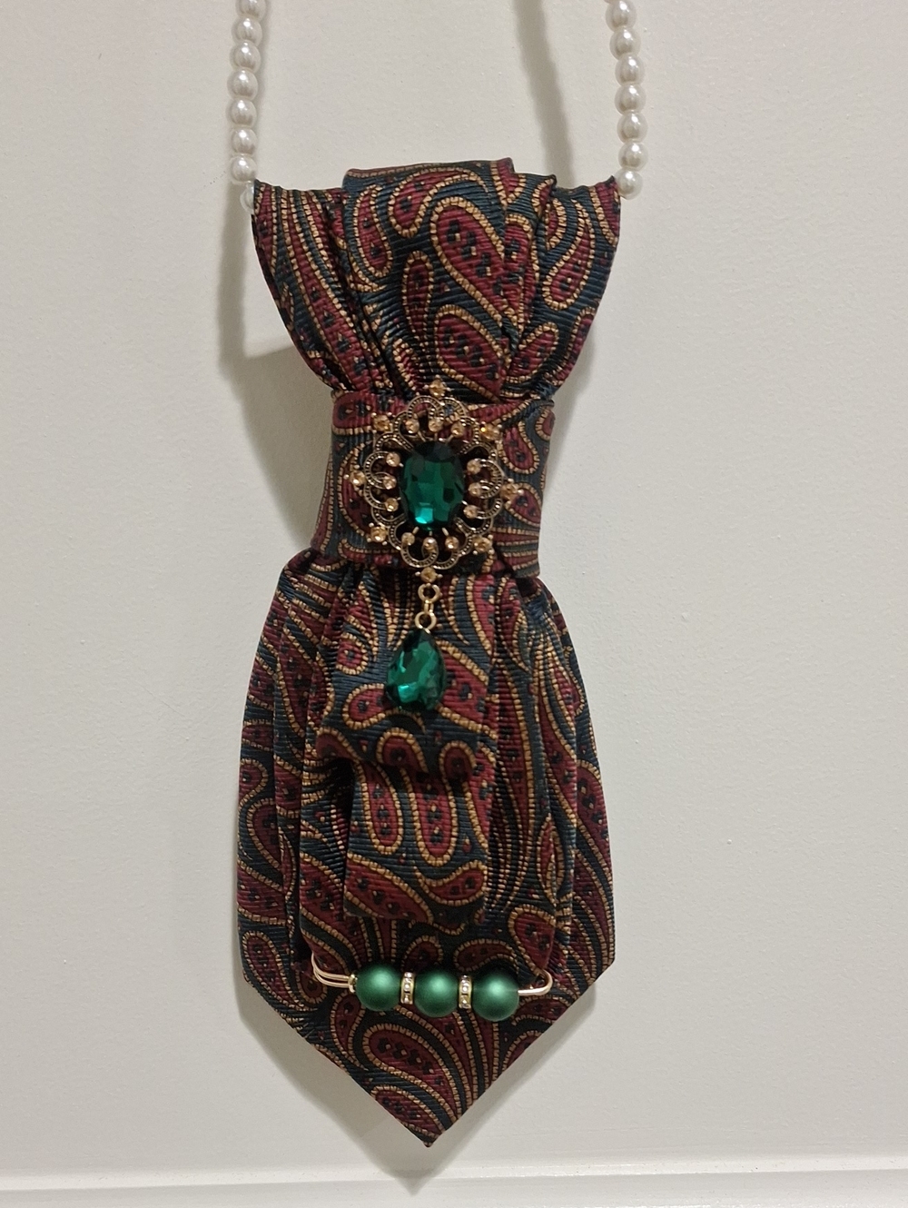 Kuppenheimer Upcycle Necktie Necklace